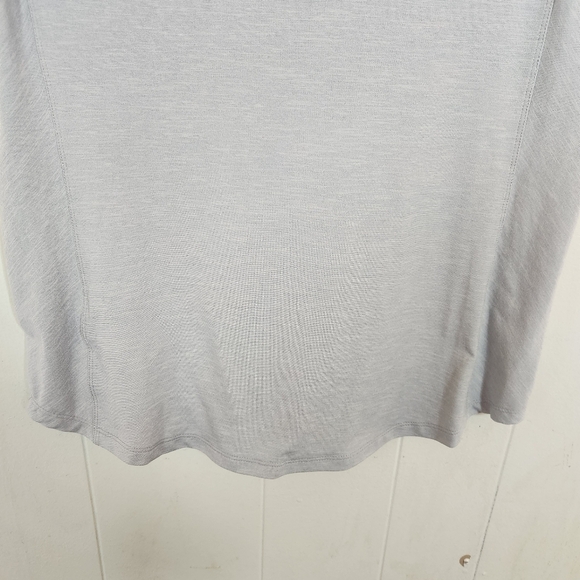 Kuhl Allegro Gray Split Neck Short Sleeve Activewear Top Size Small - Picture 7 of 16